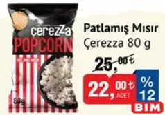 ÇEREZZA PATLAMIŞ MISIR 80 G